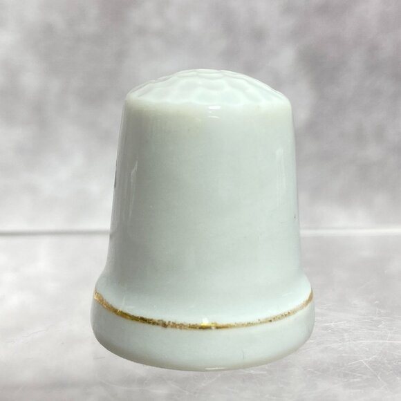 Vintage Horseshoe Curve Thimble Altoona PA Souvenir Porcelain Collectible - Picture 5 of 10